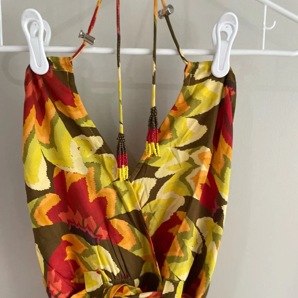 Farm Rio x Anthropologie Fruit Print Sleeveless Jumpsuit - Extra Small XS - NWT - Picture 6 of 11